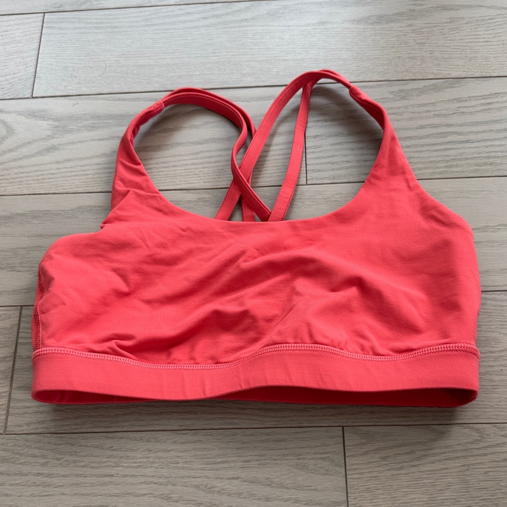 Size 8 Lululemon Coral Sports Bra